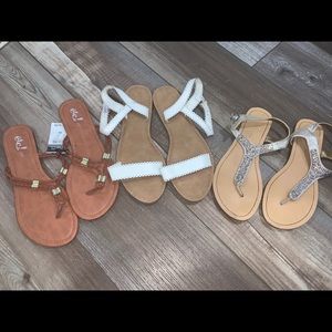 Lot of 3 Sandals